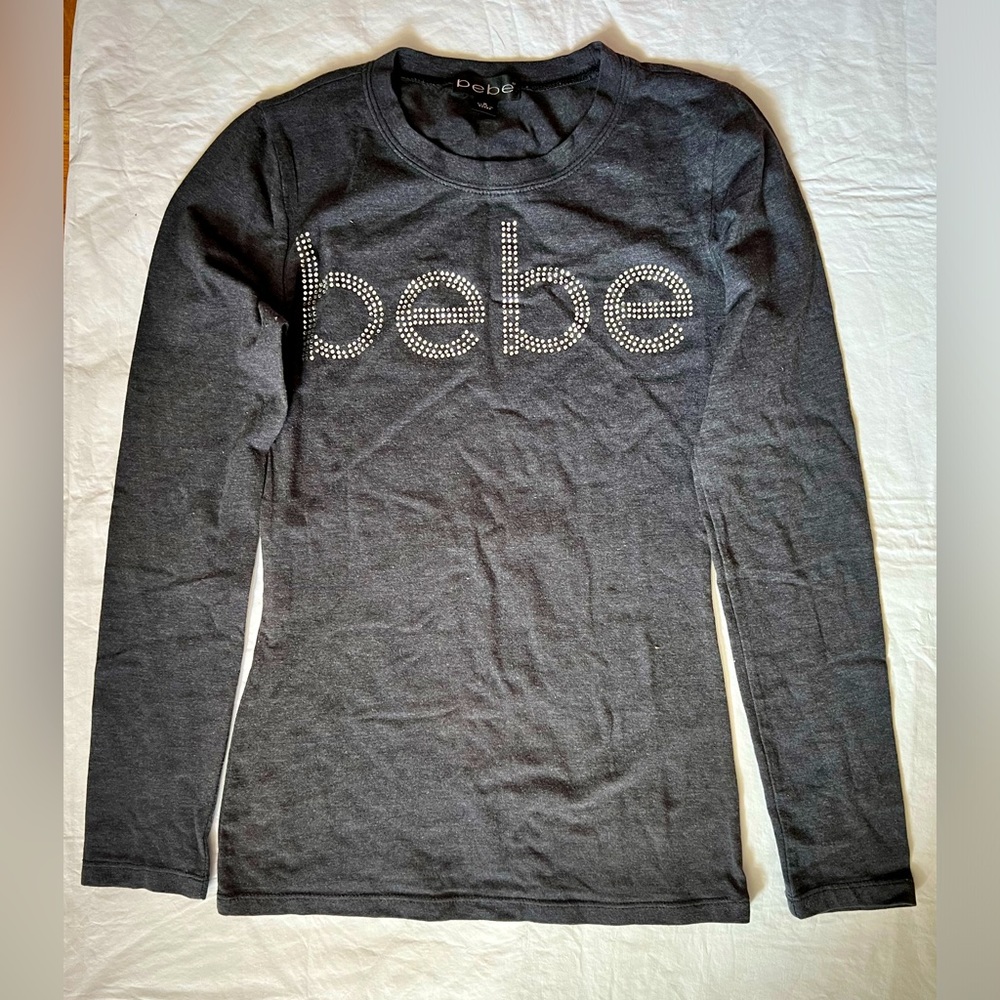 Womens  charcoal grey long sleeve top size small